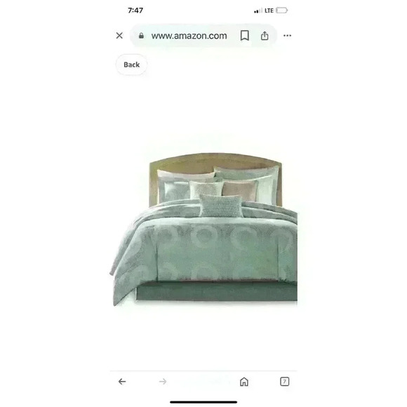 Set Of 2 Madison Park Baxter pillow shams 30” X 24” Decorative Geometric Sage - Picture 6 of 6